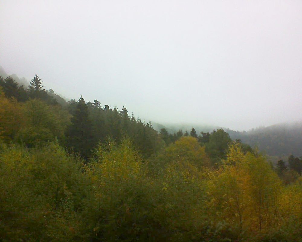 Le petit ballon vu depuis le Domaine Langmatt à Murbach le 29.10.2018 à 10:45 Le petit ballon (Alsace, Vosges) le 29.10.2018 à 10:45