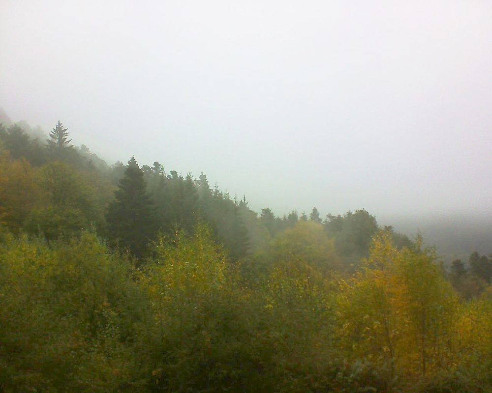 Le petit ballon vu depuis le Domaine Langmatt à Murbach le 29.10.2018 à 11:45 Le petit ballon (Alsace, Vosges) le 29.10.2018 à 11:45