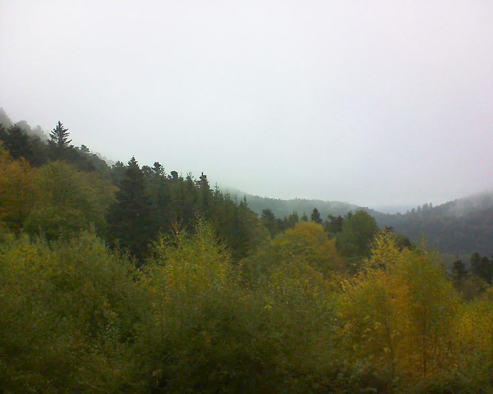 Le petit ballon vu depuis le Domaine Langmatt à Murbach le 29.10.2018 à 13:00 Le petit ballon (Alsace, Vosges) le 29.10.2018 à 13:00