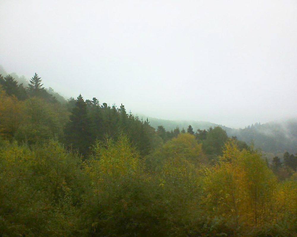 Le petit ballon vu depuis le Domaine Langmatt à Murbach le 29.10.2018 à 13:30 Le petit ballon (Alsace, Vosges) le 29.10.2018 à 13:30