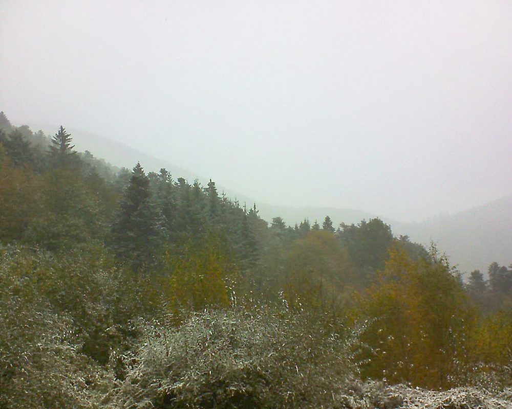Le petit ballon vu depuis le Domaine Langmatt à Murbach le 30.10.2018 à 10:30 Le petit ballon (Alsace, Vosges) le 30.10.2018 à 10:30