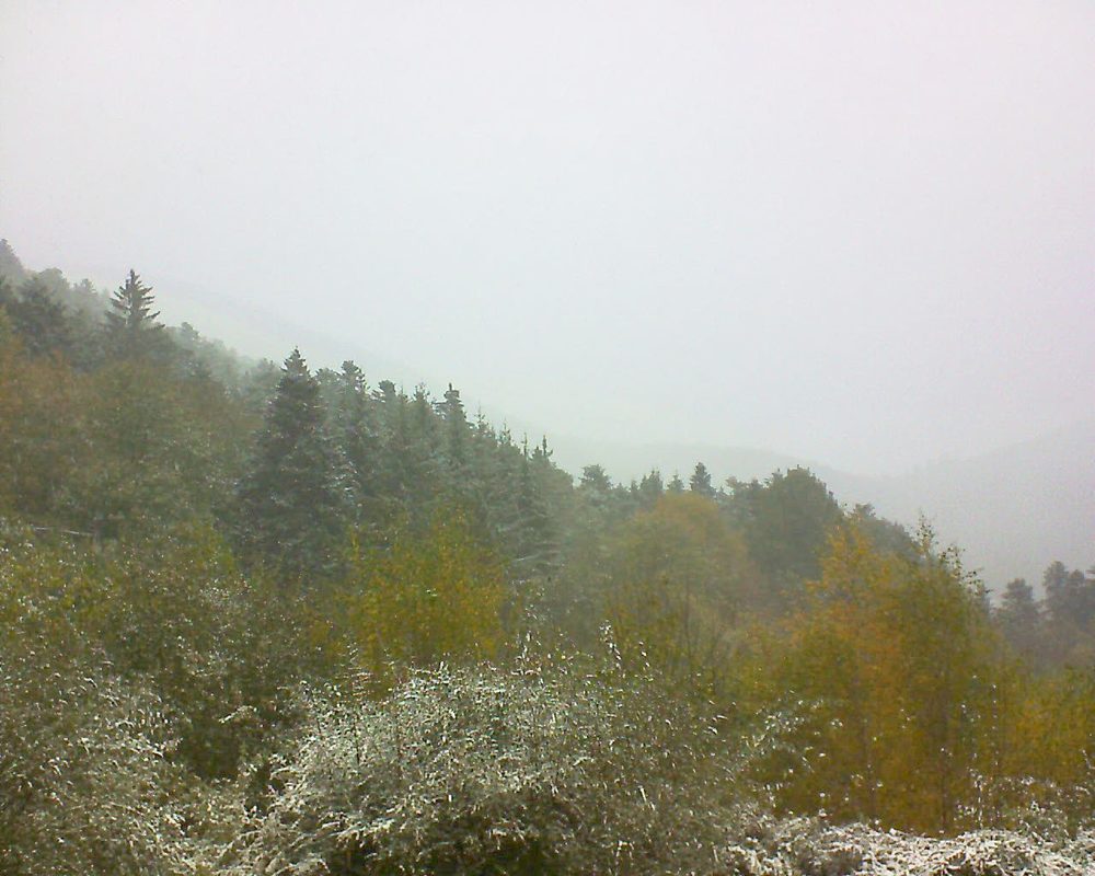 Le petit ballon vu depuis le Domaine Langmatt à Murbach le 30.10.2018 à 10:45 Le petit ballon (Alsace, Vosges) le 30.10.2018 à 10:45