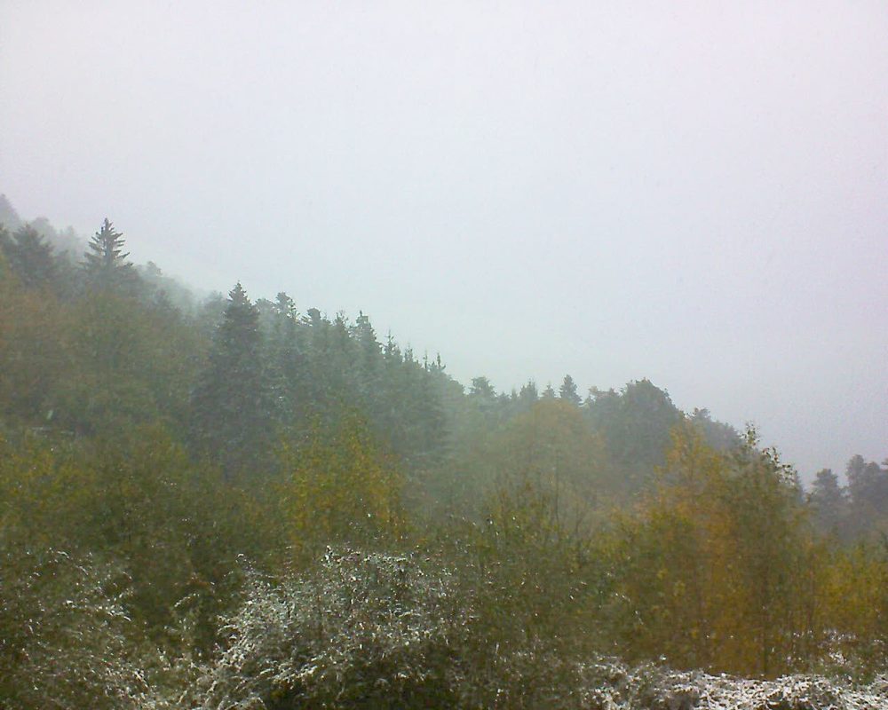 Le petit ballon vu depuis le Domaine Langmatt à Murbach le 30.10.2018 à 11:30 Le petit ballon (Alsace, Vosges) le 30.10.2018 à 11:30