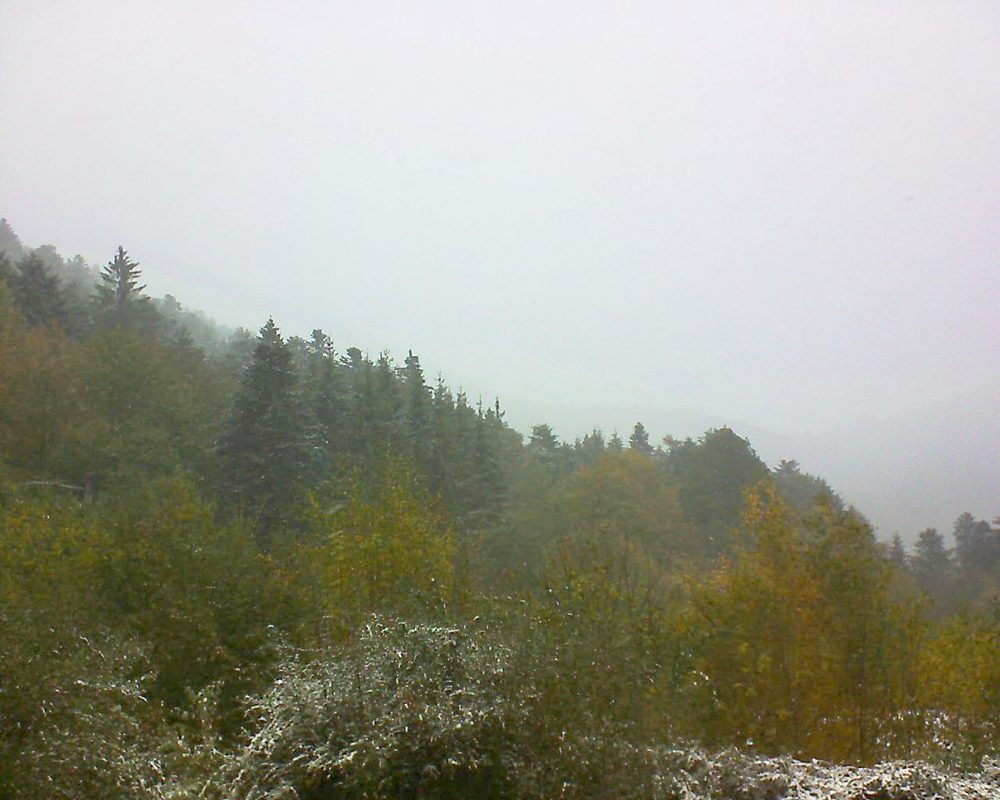 Le petit ballon vu depuis le Domaine Langmatt à Murbach le 30.10.2018 à 11:45 Le petit ballon (Alsace, Vosges) le 30.10.2018 à 11:45