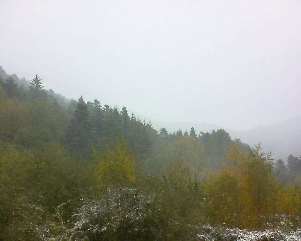 Le petit ballon vu depuis le Domaine Langmatt à Murbach le 30.10.2018 à 12:30 Le petit ballon (Alsace, Vosges) le 30.10.2018 à 12:30