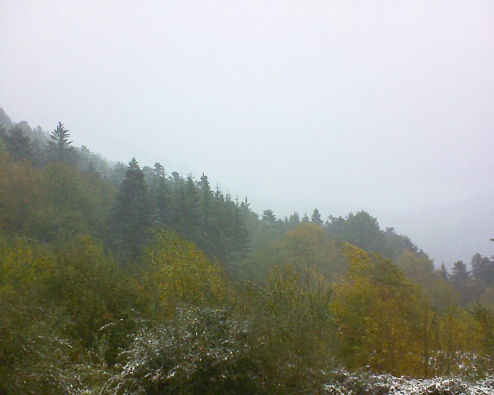 Le petit ballon vu depuis le Domaine Langmatt à Murbach le 30.10.2018 à 12:45 Le petit ballon (Alsace, Vosges) le 30.10.2018 à 12:45
