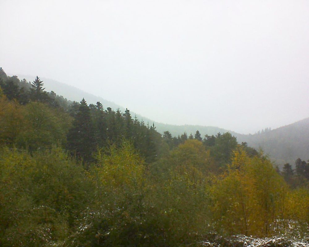 Le petit ballon vu depuis le Domaine Langmatt à Murbach le 30.10.2018 à 14:00 Le petit ballon (Alsace, Vosges) le 30.10.2018 à 14:00