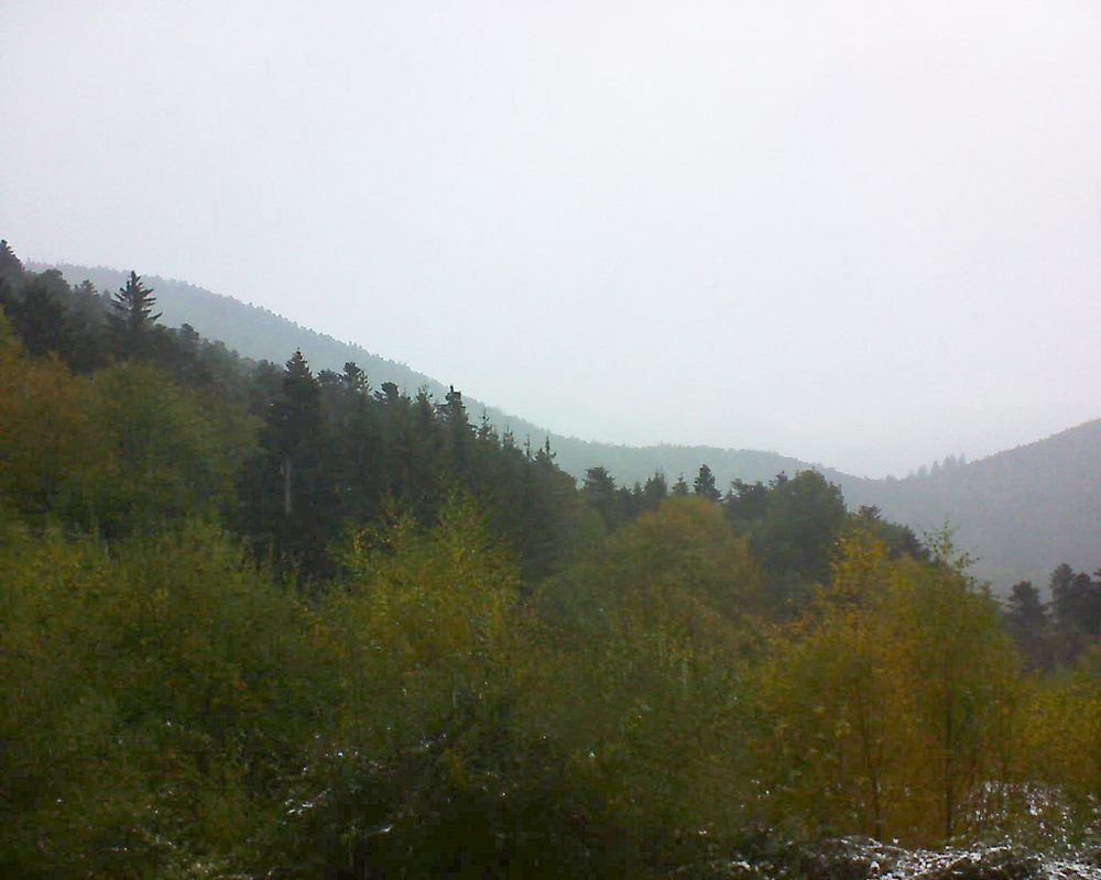 Le petit ballon vu depuis le Domaine Langmatt à Murbach le 30.10.2018 à 14:30 Le petit ballon (Alsace, Vosges) le 30.10.2018 à 14:30