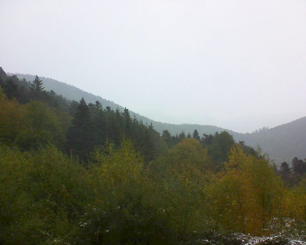 Le petit ballon vu depuis le Domaine Langmatt à Murbach le 30.10.2018 à 14:45 Le petit ballon (Alsace, Vosges) le 30.10.2018 à 14:45