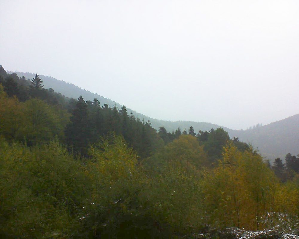 Le petit ballon vu depuis le Domaine Langmatt à Murbach le 30.10.2018 à 15:00 Le petit ballon (Alsace, Vosges) le 30.10.2018 à 15:00