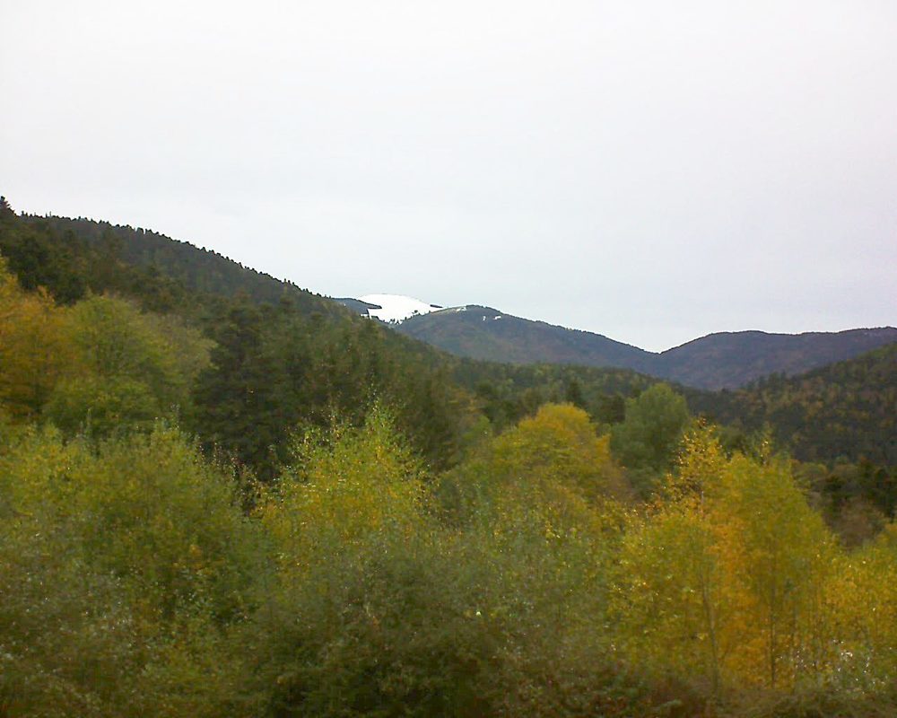 Le petit ballon vu depuis le Domaine Langmatt à Murbach le 31.10.2018 à 12:00 Le petit ballon (Alsace, Vosges) le 31.10.2018 à 12:00
