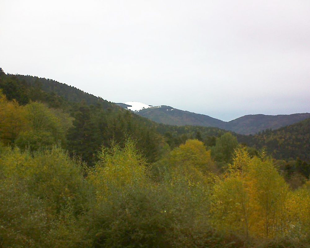 Le petit ballon vu depuis le Domaine Langmatt à Murbach le 31.10.2018 à 12:30 Le petit ballon (Alsace, Vosges) le 31.10.2018 à 12:30