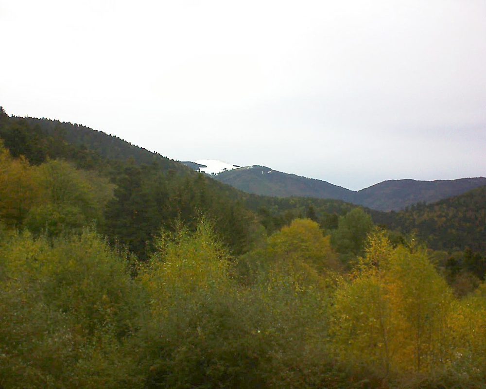 Le petit ballon vu depuis le Domaine Langmatt à Murbach le 31.10.2018 à 13:00 Le petit ballon (Alsace, Vosges) le 31.10.2018 à 13:00