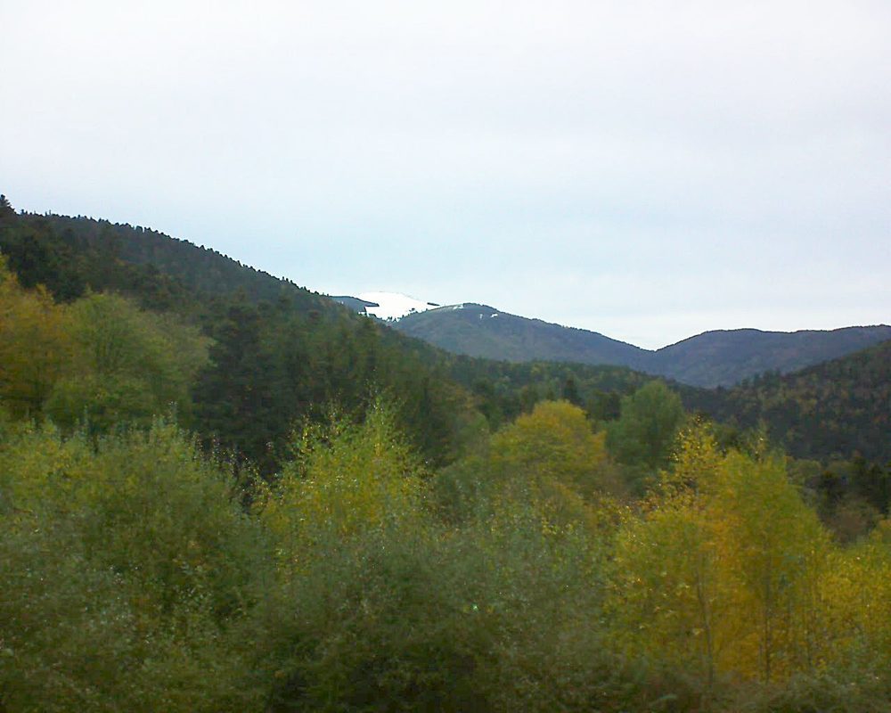 Le petit ballon vu depuis le Domaine Langmatt à Murbach le 31.10.2018 à 16:30 Le petit ballon (Alsace, Vosges) le 31.10.2018 à 16:30