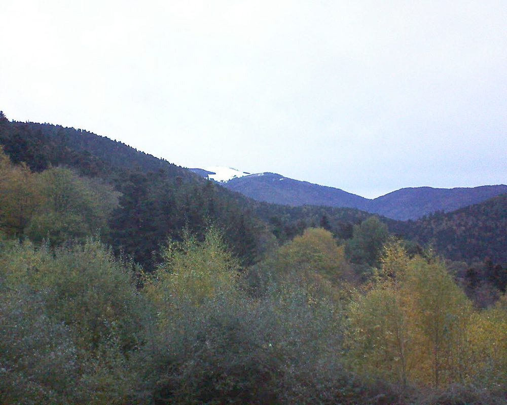 Le petit ballon vu depuis le Domaine Langmatt à Murbach le 01.11.2018 à 07:30 Le petit ballon (Alsace, Vosges) le 01.11.2018 à 07:30