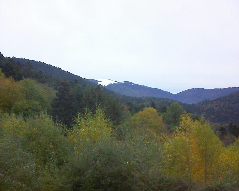 Le petit ballon vu depuis le Domaine Langmatt à Murbach le 01.11.2018 à 07:45 Le petit ballon (Alsace, Vosges) le 01.11.2018 à 07:45