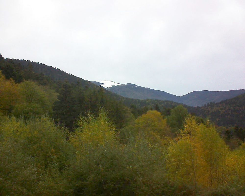 Le petit ballon vu depuis le Domaine Langmatt à Murbach le 01.11.2018 à 08:30 Le petit ballon (Alsace, Vosges) le 01.11.2018 à 08:30