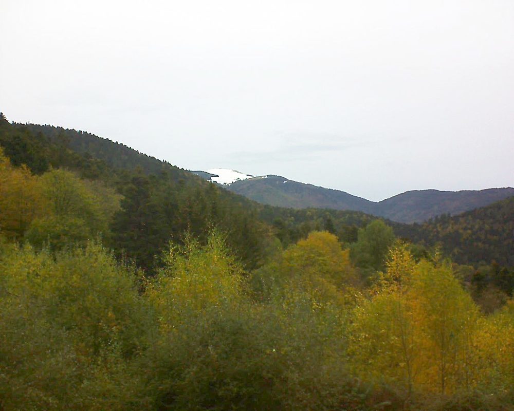 Le petit ballon vu depuis le Domaine Langmatt à Murbach le 01.11.2018 à 10:00 Le petit ballon (Alsace, Vosges) le 01.11.2018 à 10:00