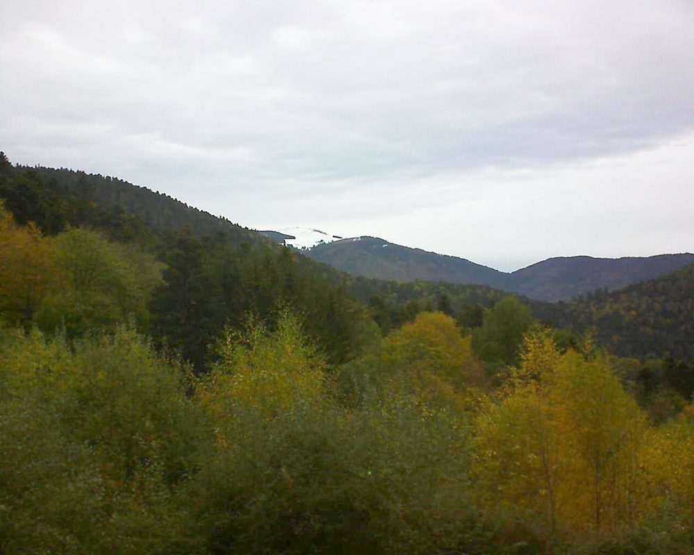 Le petit ballon vu depuis le Domaine Langmatt à Murbach le 01.11.2018 à 11:00 Le petit ballon (Alsace, Vosges) le 01.11.2018 à 11:00