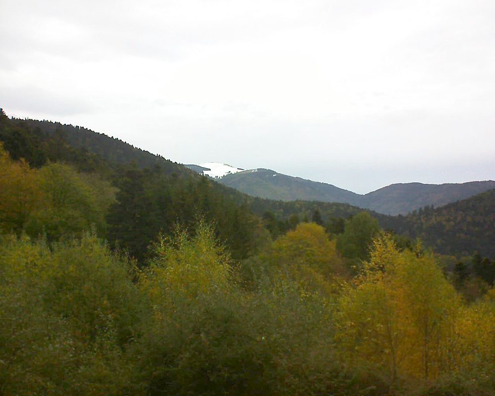Le petit ballon vu depuis le Domaine Langmatt à Murbach le 01.11.2018 à 11:30 Le petit ballon (Alsace, Vosges) le 01.11.2018 à 11:30
