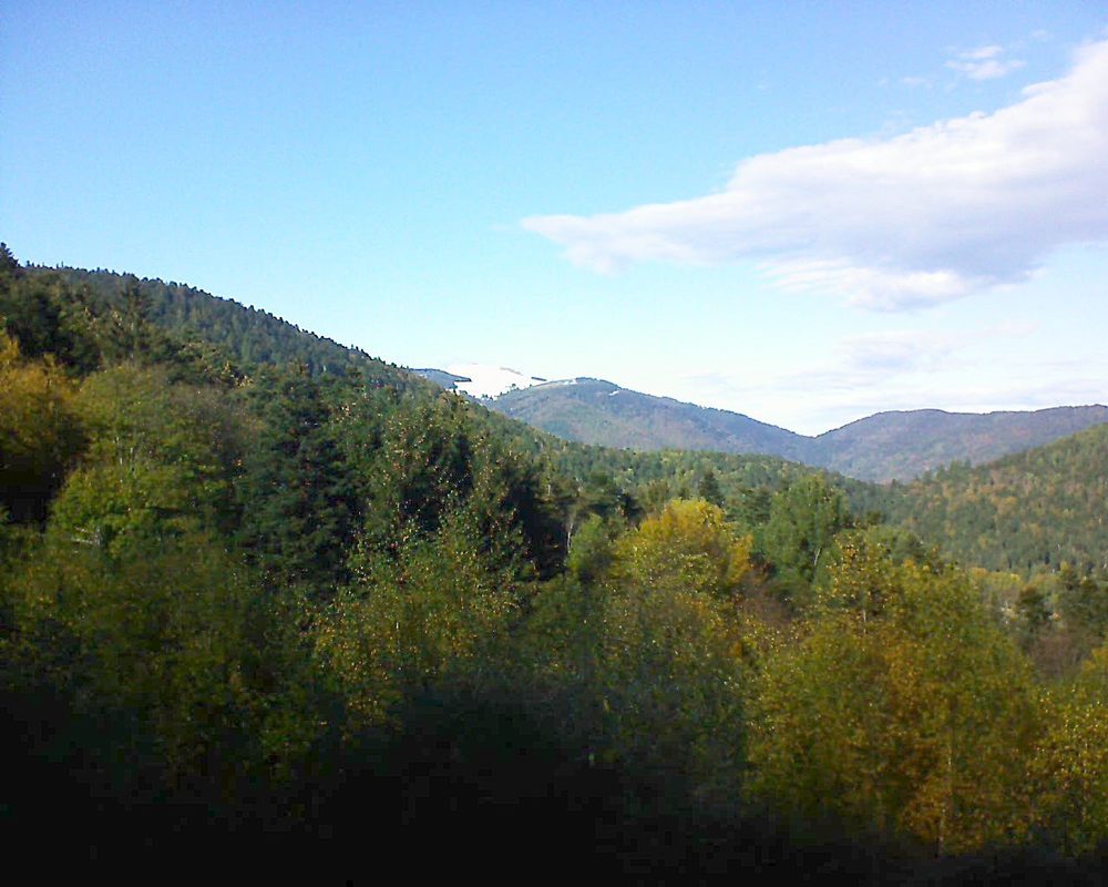 Le petit ballon vu depuis le Domaine Langmatt à Murbach le 01.11.2018 à 14:00 Le petit ballon (Alsace, Vosges) le 01.11.2018 à 14:00
