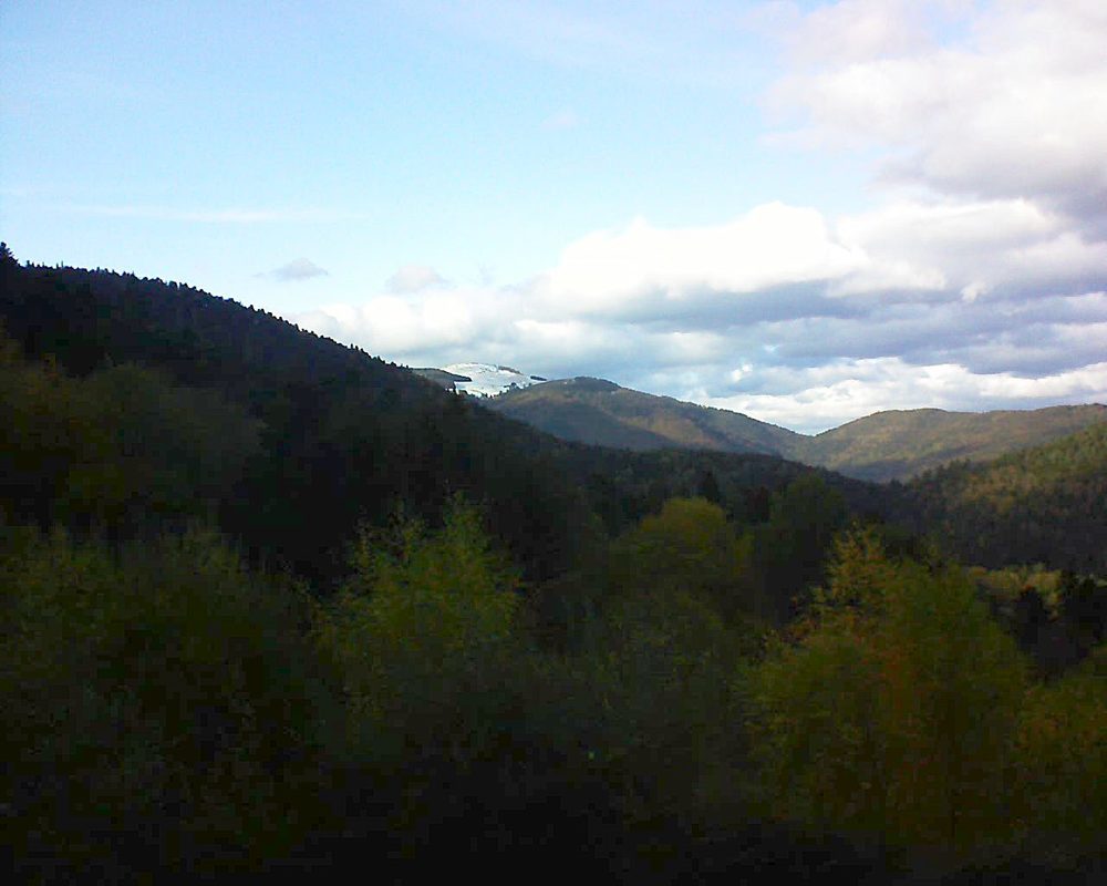 Le petit ballon vu depuis le Domaine Langmatt à Murbach le 01.11.2018 à 15:15 Le petit ballon (Alsace, Vosges) le 01.11.2018 à 15:15