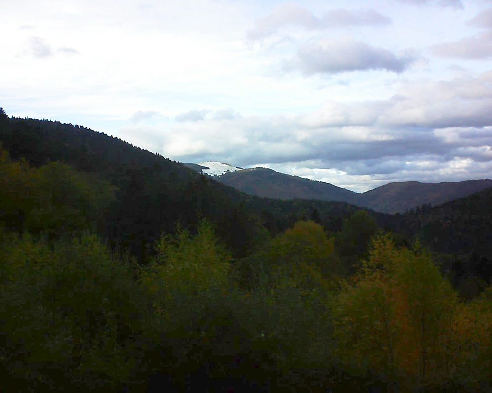 Le petit ballon vu depuis le Domaine Langmatt à Murbach le 01.11.2018 à 15:30 Le petit ballon (Alsace, Vosges) le 01.11.2018 à 15:30