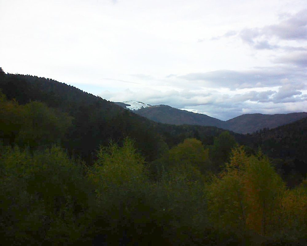 Le petit ballon vu depuis le Domaine Langmatt à Murbach le 01.11.2018 à 15:45 Le petit ballon (Alsace, Vosges) le 01.11.2018 à 15:45