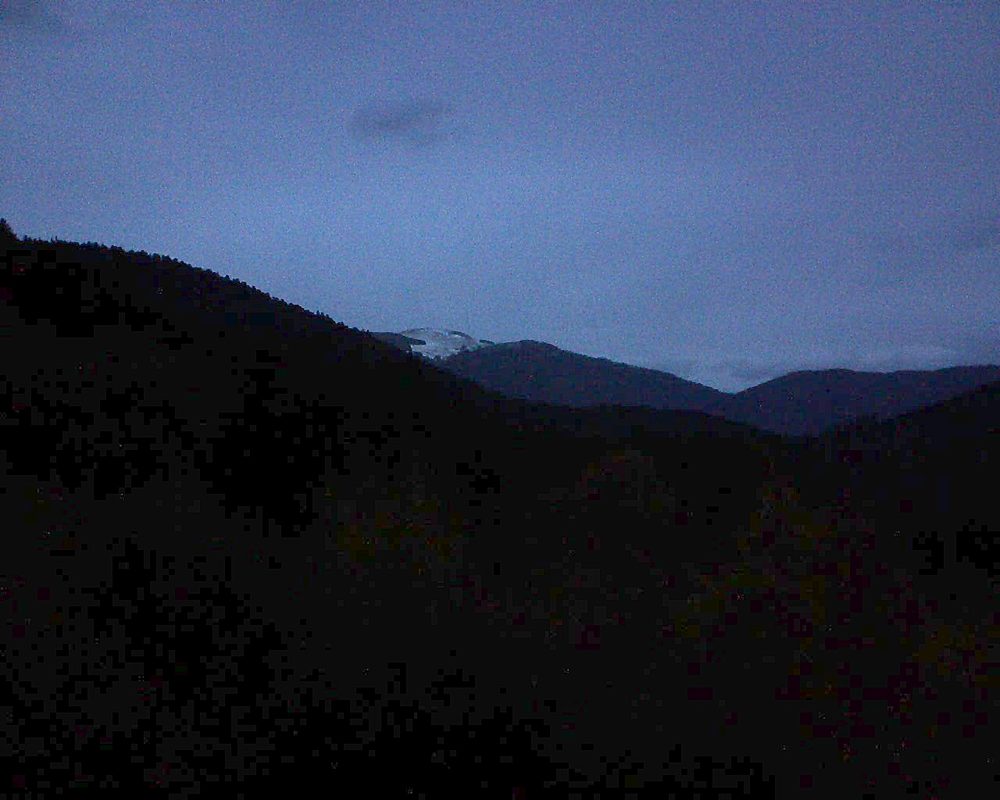 Le petit ballon vu depuis le Domaine Langmatt à Murbach le 01.11.2018 à 17:30 Le petit ballon (Alsace, Vosges) le 01.11.2018 à 17:30