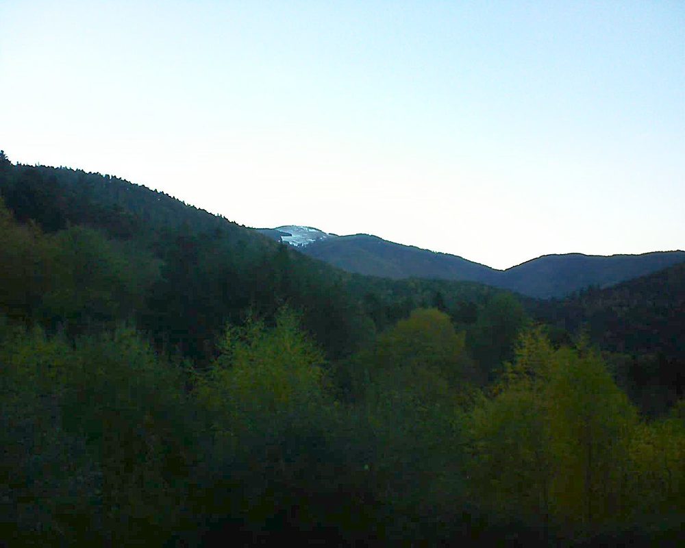 Le petit ballon vu depuis le Domaine Langmatt à Murbach le 02.11.2018 à 07:45 Le petit ballon (Alsace, Vosges) le 02.11.2018 à 07:45