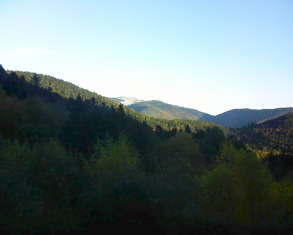 Le petit ballon vu depuis le Domaine Langmatt à Murbach le 02.11.2018 à 08:00 Le petit ballon (Alsace, Vosges) le 02.11.2018 à 08:00