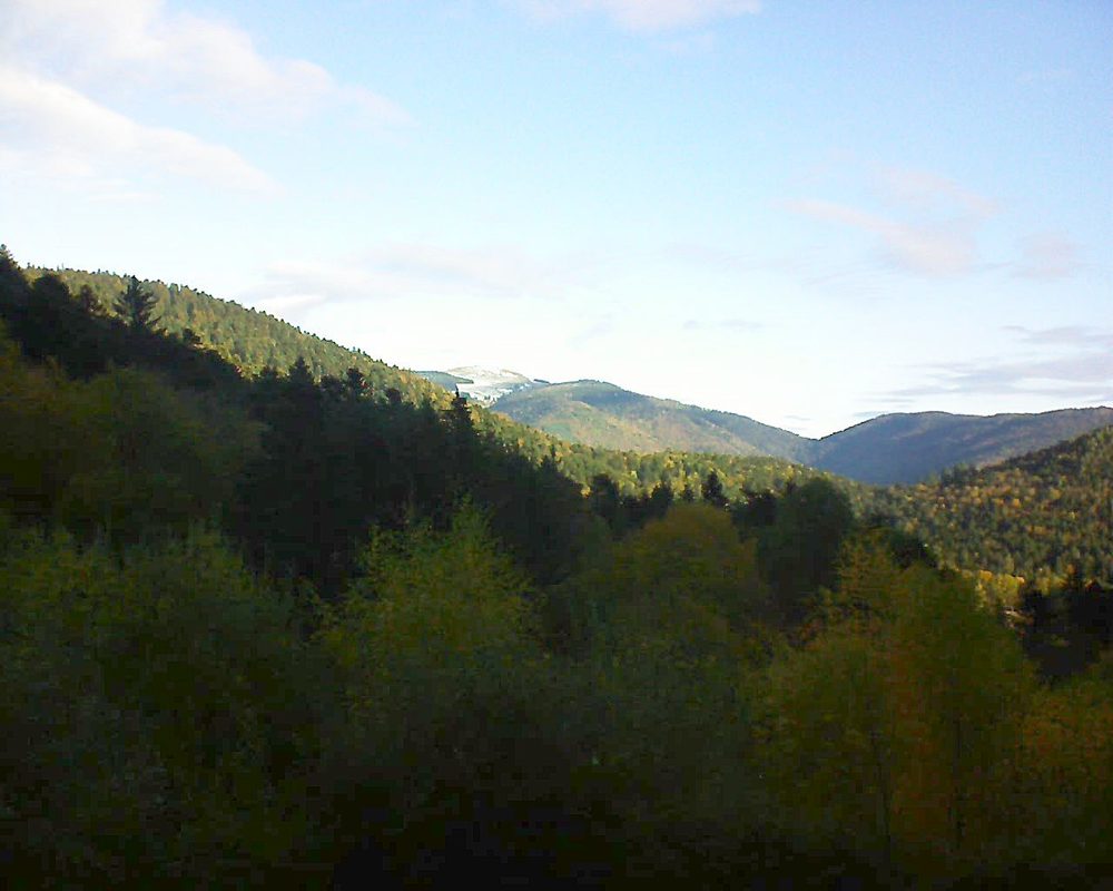 Le petit ballon vu depuis le Domaine Langmatt à Murbach le 02.11.2018 à 08:45 Le petit ballon (Alsace, Vosges) le 02.11.2018 à 08:45