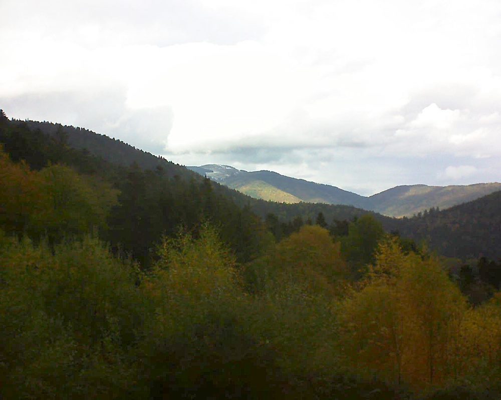 Le petit ballon vu depuis le Domaine Langmatt à Murbach le 02.11.2018 à 14:00 Le petit ballon (Alsace, Vosges) le 02.11.2018 à 14:00
