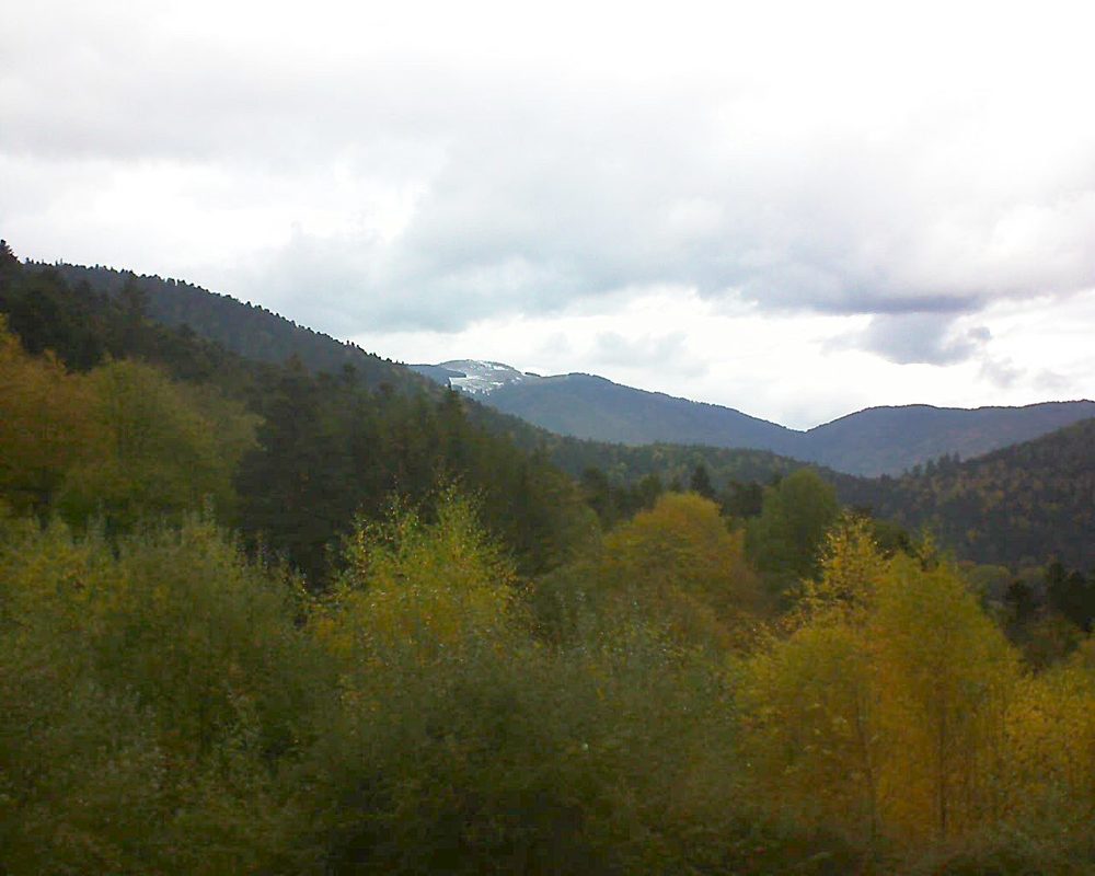 Le petit ballon vu depuis le Domaine Langmatt à Murbach le 02.11.2018 à 14:30 Le petit ballon (Alsace, Vosges) le 02.11.2018 à 14:30