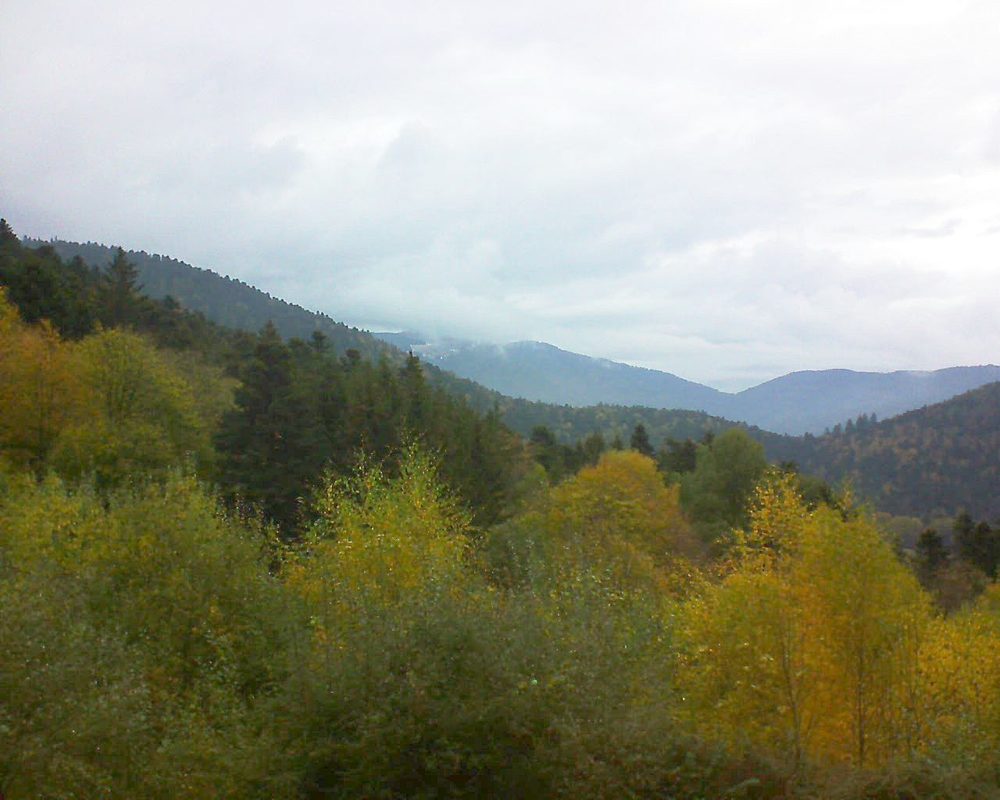 Le petit ballon vu depuis le Domaine Langmatt à Murbach le 02.11.2018 à 16:00 Le petit ballon (Alsace, Vosges) le 02.11.2018 à 16:00