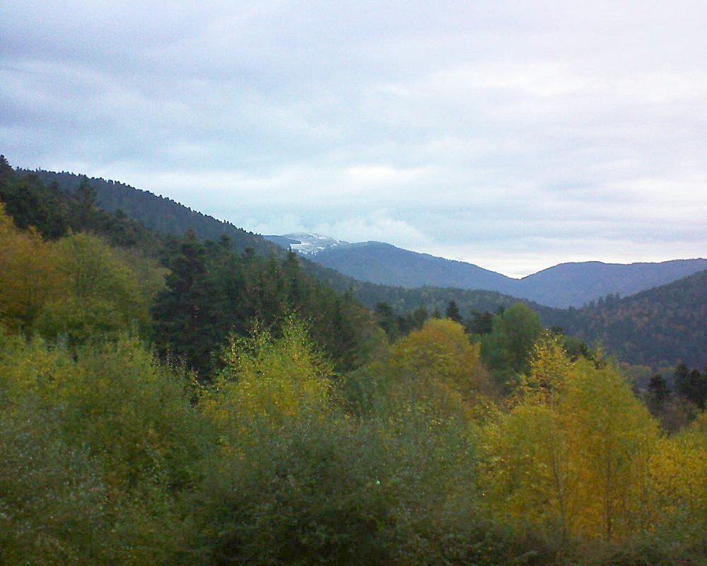 Le petit ballon vu depuis le Domaine Langmatt à Murbach le 02.11.2018 à 16:45 Le petit ballon (Alsace, Vosges) le 02.11.2018 à 16:45