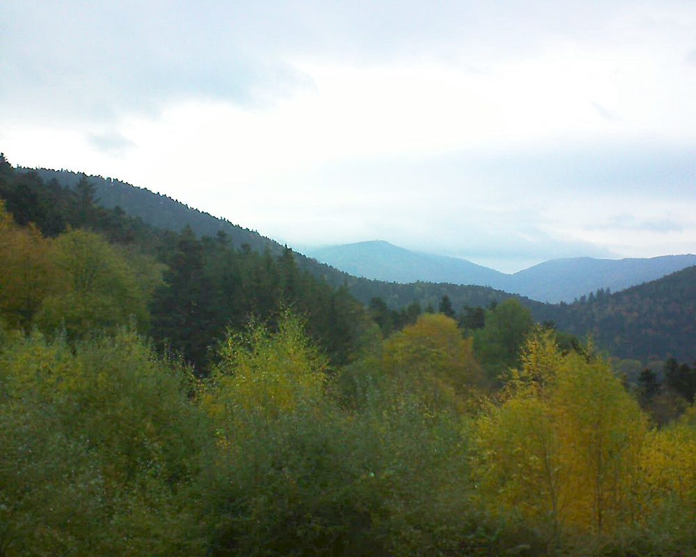 Le petit ballon vu depuis le Domaine Langmatt à Murbach le 03.11.2018 à 07:45 Le petit ballon (Alsace, Vosges) le 03.11.2018 à 07:45