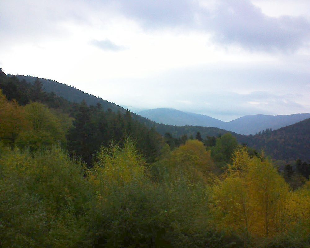 Le petit ballon vu depuis le Domaine Langmatt à Murbach le 03.11.2018 à 08:00 Le petit ballon (Alsace, Vosges) le 03.11.2018 à 08:00
