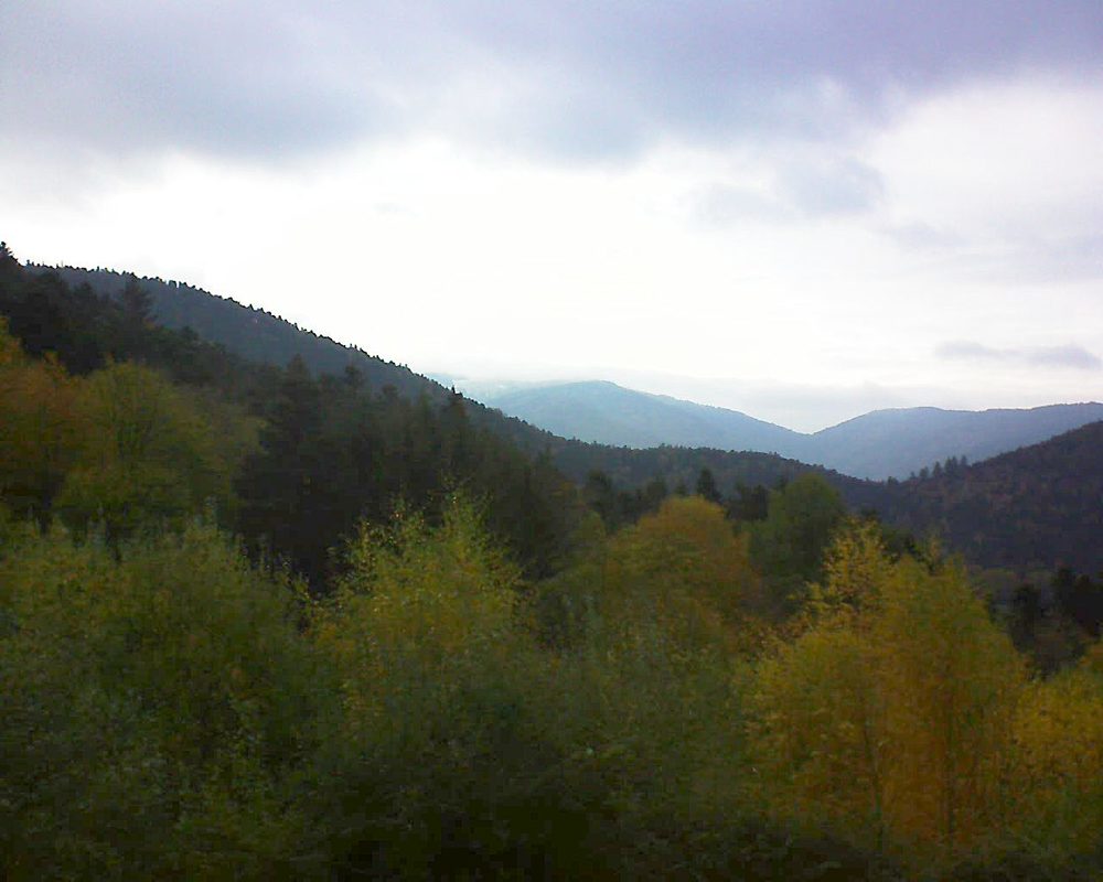 Le petit ballon vu depuis le Domaine Langmatt à Murbach le 03.11.2018 à 08:45 Le petit ballon (Alsace, Vosges) le 03.11.2018 à 08:45