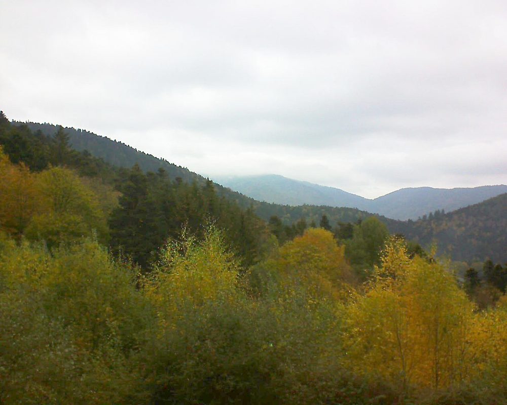 Le petit ballon vu depuis le Domaine Langmatt à Murbach le 03.11.2018 à 10:45 Le petit ballon (Alsace, Vosges) le 03.11.2018 à 10:45