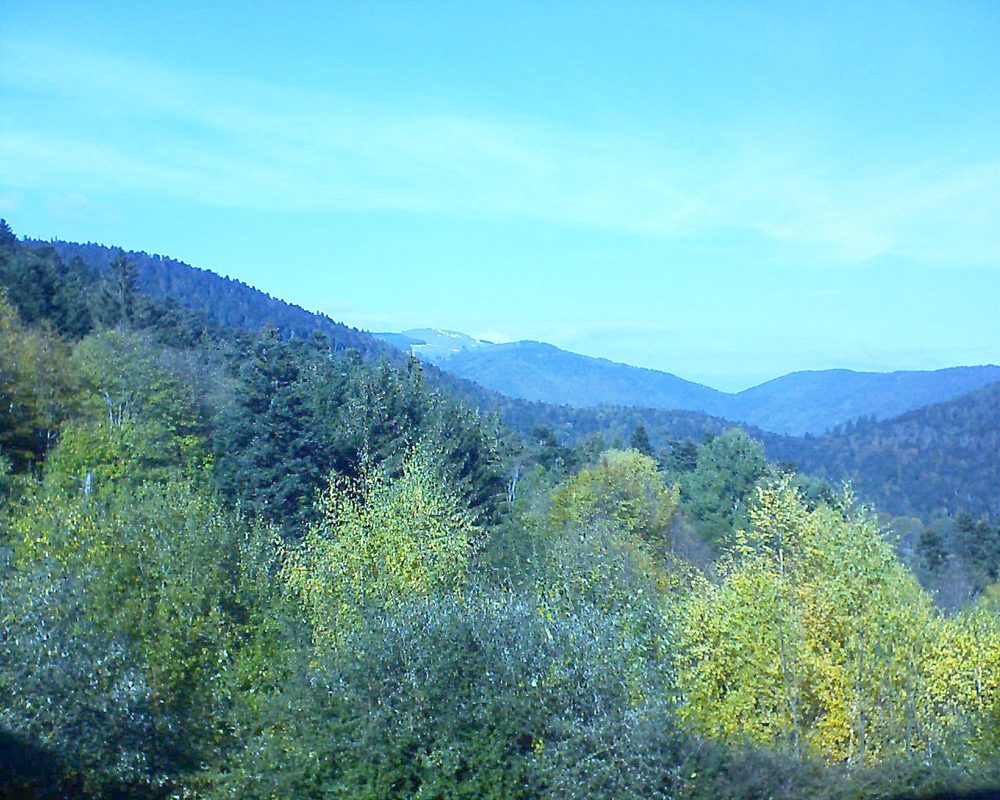 Le petit ballon vu depuis le Domaine Langmatt à Murbach le 03.11.2018 à 13:00 Le petit ballon (Alsace, Vosges) le 03.11.2018 à 13:00