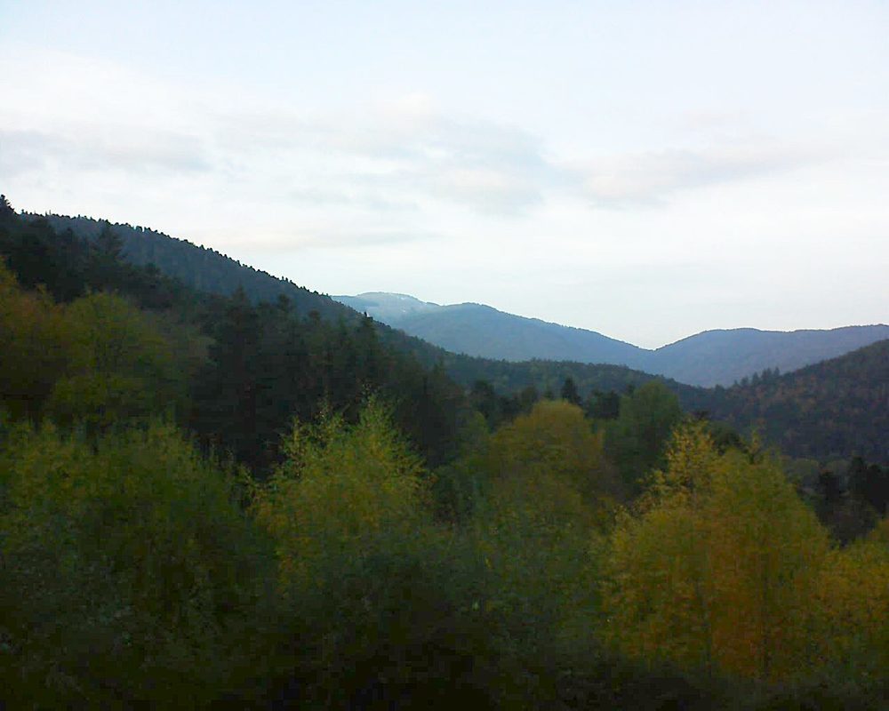 Le petit ballon vu depuis le Domaine Langmatt à Murbach le 03.11.2018 à 16:30 Le petit ballon (Alsace, Vosges) le 03.11.2018 à 16:30