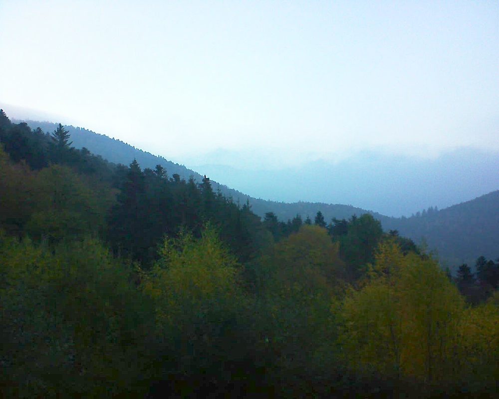 Le petit ballon vu depuis le Domaine Langmatt à Murbach le 04.11.2018 à 07:45 Le petit ballon (Alsace, Vosges) le 04.11.2018 à 07:45