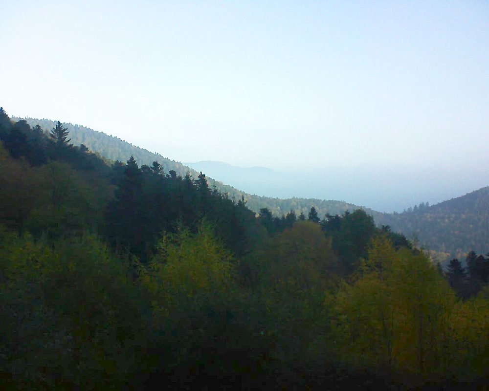 Le petit ballon vu depuis le Domaine Langmatt à Murbach le 04.11.2018 à 08:15 Le petit ballon (Alsace, Vosges) le 04.11.2018 à 08:15