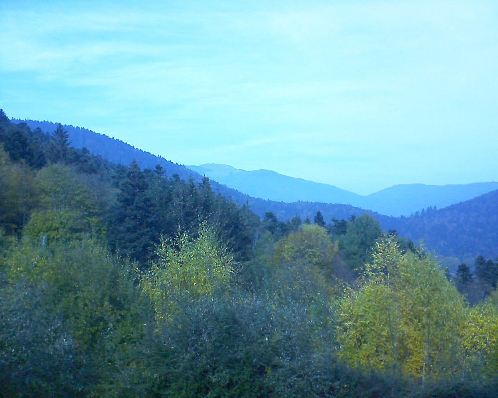 Le petit ballon vu depuis le Domaine Langmatt à Murbach le 04.11.2018 à 13:00 Le petit ballon (Alsace, Vosges) le 04.11.2018 à 13:00