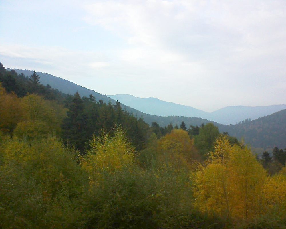 Le petit ballon vu depuis le Domaine Langmatt à Murbach le 04.11.2018 à 16:00 Le petit ballon (Alsace, Vosges) le 04.11.2018 à 16:00