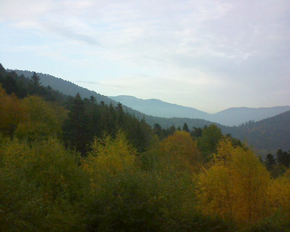 Le petit ballon vu depuis le Domaine Langmatt à Murbach le 04.11.2018 à 16:15 Le petit ballon (Alsace, Vosges) le 04.11.2018 à 16:15