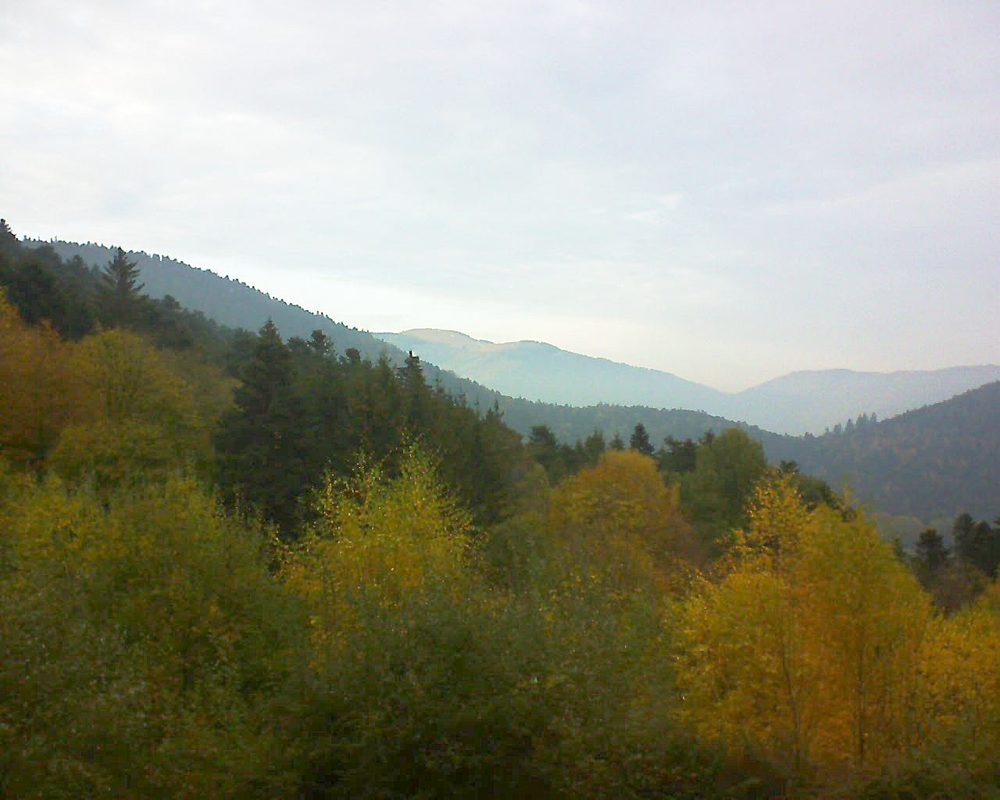 Le petit ballon vu depuis le Domaine Langmatt à Murbach le 04.11.2018 à 16:30 Le petit ballon (Alsace, Vosges) le 04.11.2018 à 16:30