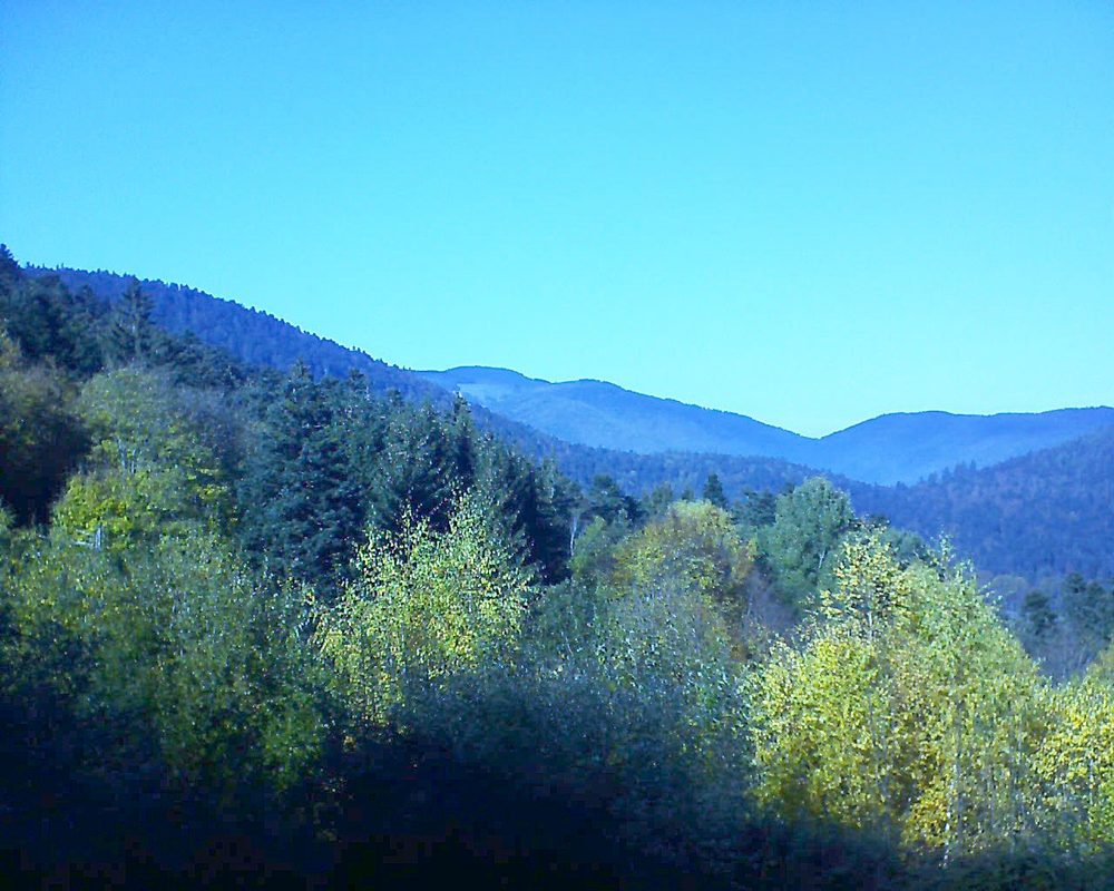 Le petit ballon vu depuis le Domaine Langmatt à Murbach le 05.11.2018 à 13:45 Le petit ballon (Alsace, Vosges) le 05.11.2018 à 13:45