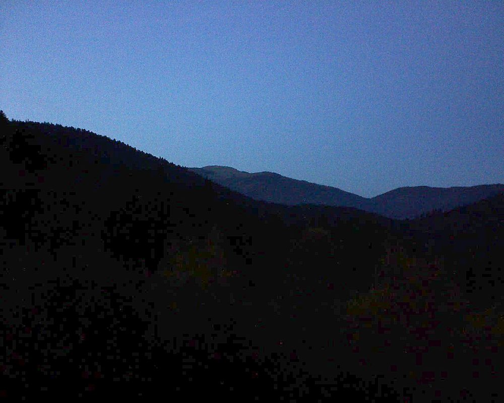 Le petit ballon vu depuis le Domaine Langmatt à Murbach le 05.11.2018 à 17:30 Le petit ballon (Alsace, Vosges) le 05.11.2018 à 17:30
